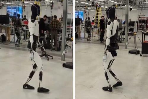 فیلم جدید ایلان ماسک از پیاده روی مستقل ربات انسان نمای اپتیموس