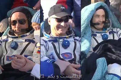 فضانوردان آمریکایی و روس به زمین بازگشتند
